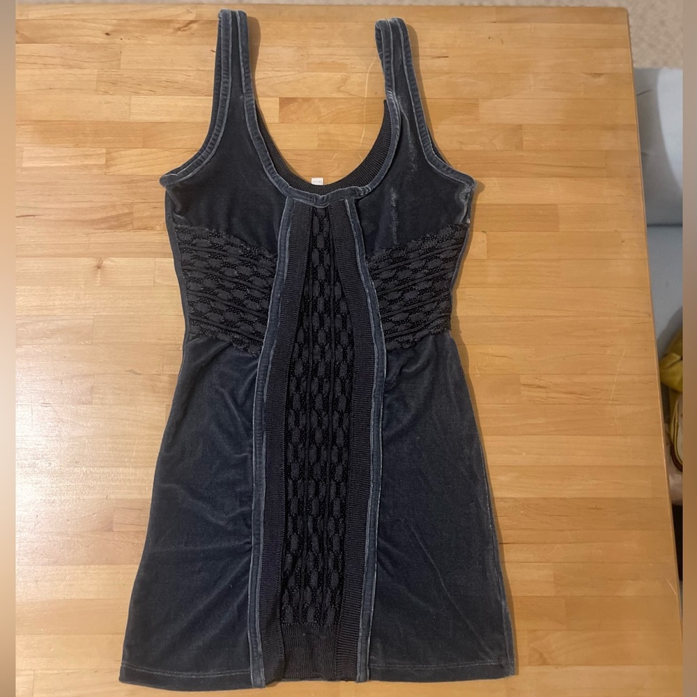 Free People velvet dress XS